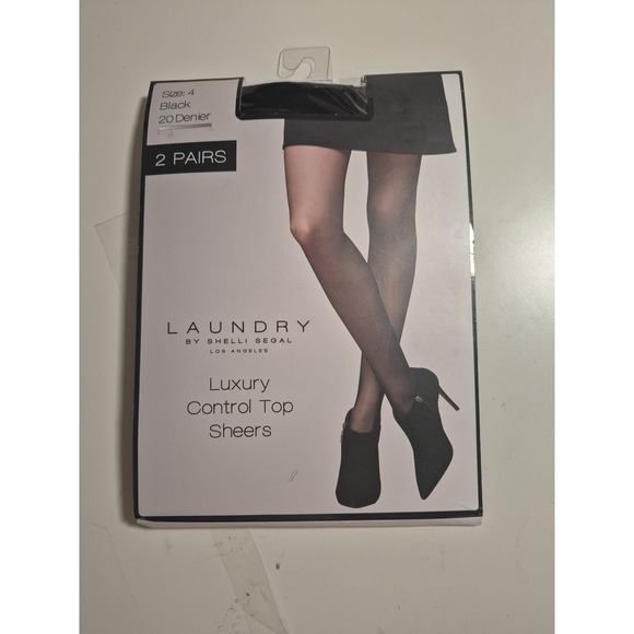 Laundry By Shelli Segal Other - Laundry  Womens Luxury Control Top Sheers Black Size: 4  2 Pairs